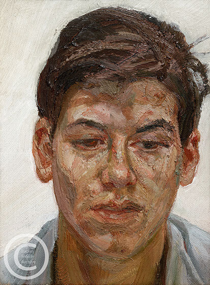 "Bella"-1986-Oil-on-Canvas-22.3cmx16cm