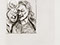 Lucian Freud "A Couple" 1982 Etching (ed of 25) 11.4cmx11.4cm