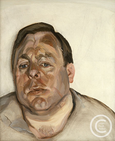 Lucian Freud "A Man" 1965 Oil on Canvas 47cm x 39cm