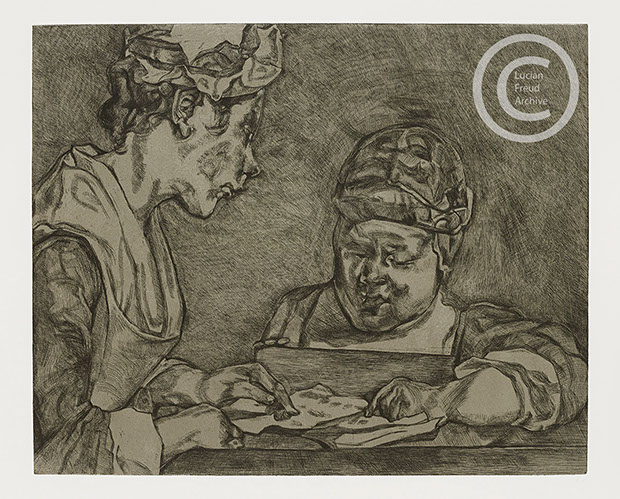 Lucian Freud "After Chardin" 2000 Etching (ed of 46) 59.8cmx73.6cm