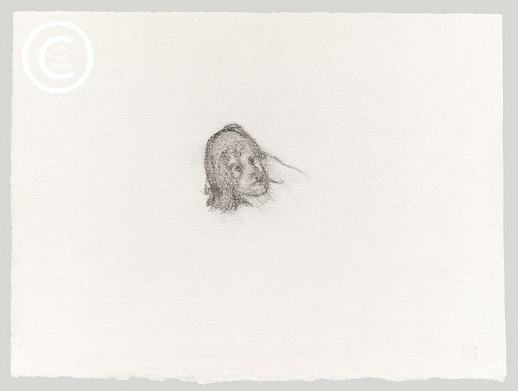 Lucian Freud 'Bella (2)' 1980's Pencil on Paper 24.5cmx33cm