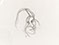 Lucian Freud 'Bella (l)' 1980's Pencil on Paper 24.5cmx33cm