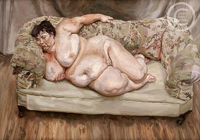 "Benefits Supervisor Sleeping" 1995 Oil on Canvas 151.3cmx219cm
