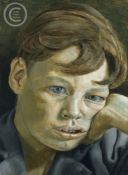 Lucian Freud "Boy's Head" 1952 Oil on Canvas 22cmx16cm