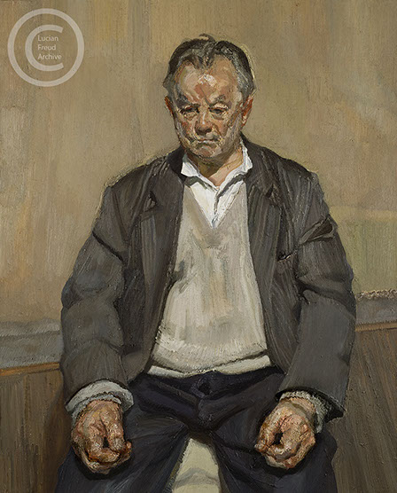 "Bruce Bernard (Seated)" 1996 Oil on Canvas 101.6cmx81.3cm