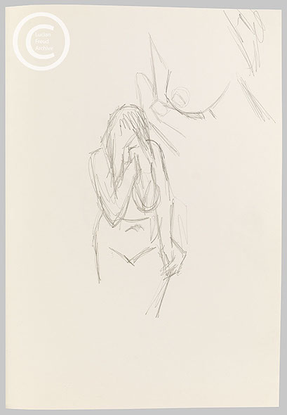 Lucian Freud 'Drawings of a Model' c2001 Pencil on paper 41cm x 28.5cm