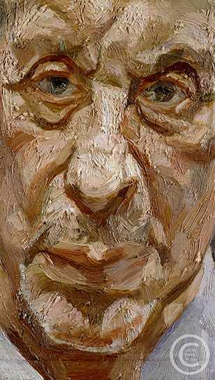 "Face of a Man" 1994 Oil on Canvas 26cmx15.2cm