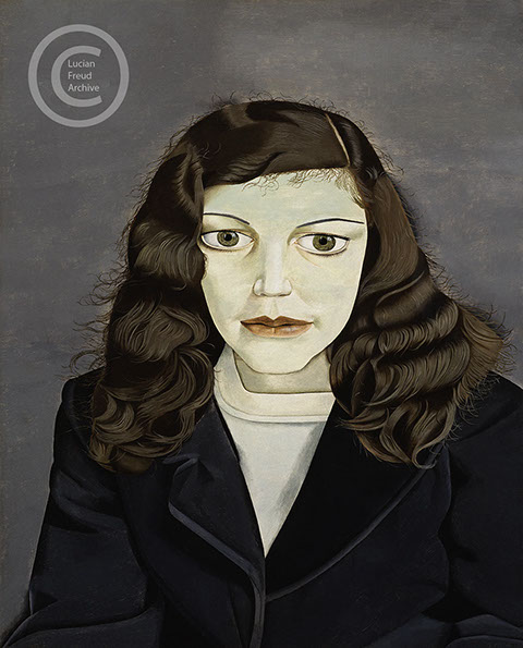 Lucian Freud "Girl in a Dark Jacket"&nbsp; 1947&nbsp; Oil on Canvas&nbsp; 47cm x 38.1cm&nbsp;&nbsp; 