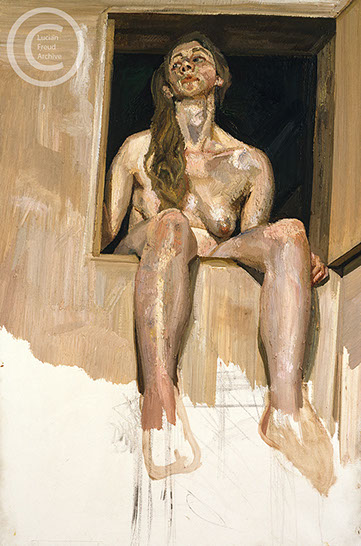 "Girl in Attic Doorway" 1994 Oil on Canvas 107cmx71cm