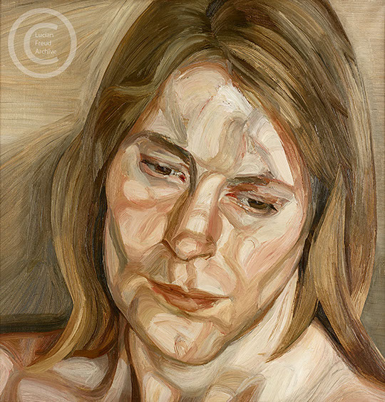 Lucian Freud "Head" 1962 Oil on Canvas 56cm x 51cm