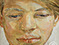 Lucian Freud "Head of a Boy" 1956 Oil on Canvas 20cmx20cm