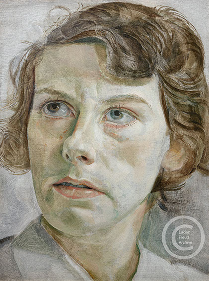Lucian Freud "Head of a Woman"&nbsp; 1950&nbsp; Oil on Copper&nbsp; 20.4cm x 14.5cm