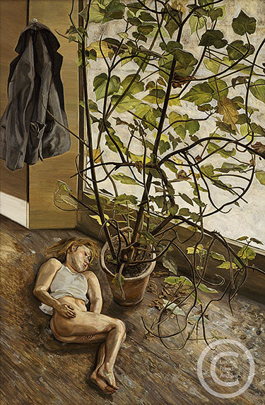 Lucian Freud "Large Interior, Paddington" 1968-1969 Oil on Canvas 183cmx122cm
