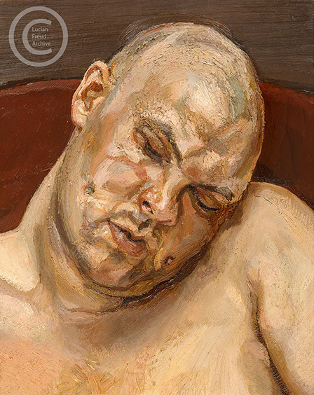 "Leigh Bowery" 1991 Oil on Canvas 50.7cmx40.5cm