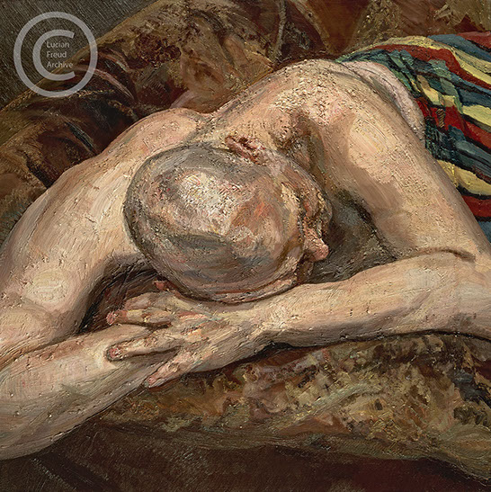 "Leigh in Taffeta Skirt" 1993 Oil on Canvas 81.3cmx82.5cm