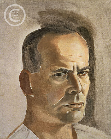 Lucian Freud "Lincoln Kirstein"&nbsp; 1950&nbsp; Oil on Canvas&nbsp; 50.2cm x 39.5cm&nbsp;&nbsp;&nbsp;&nbsp;&nbsp;&nbsp; 
