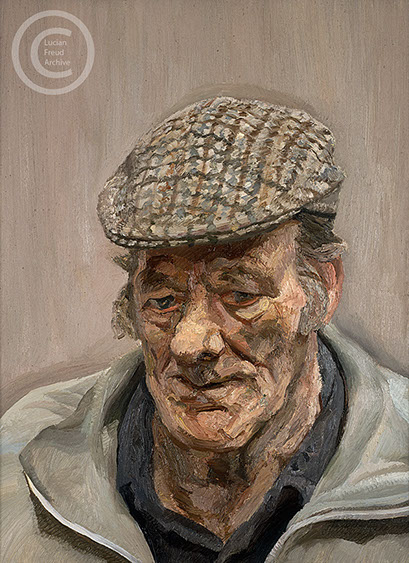 "Man in a Check Cap" 1991 Oil on Canvas 61cmx45cm