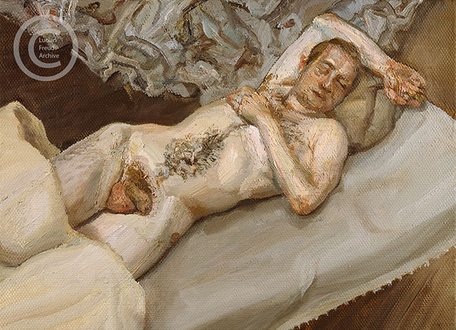 &nbsp;"Man Resting" 1988 Oil on Canvas 24.3cm x 33cm