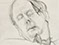 Lucian Freud 'Man Sleeping' 1959 Pencil on Paper 21cmx14.9cm