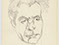 Lucian Freud 'Man Wearing Tie' 1960's Pencil on Paper 34.5cmx25.5cm