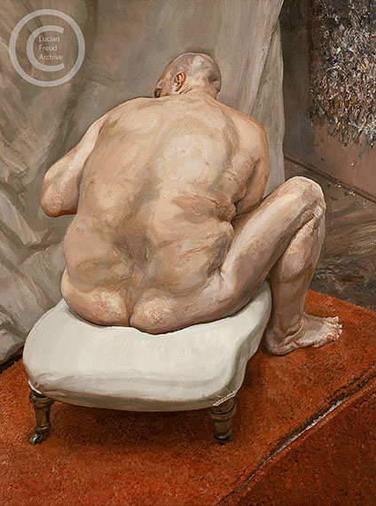 "Naked Man, Back View" 1991-1992 Oil on Canvas 183cmx137.2cm