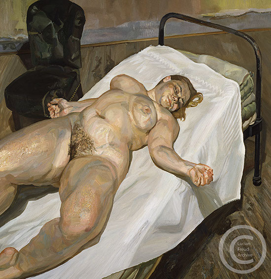 &nbsp;"Naked Portrait with Green Chair" 1999 Oil on Canvas 161.2cmx155.5cm
