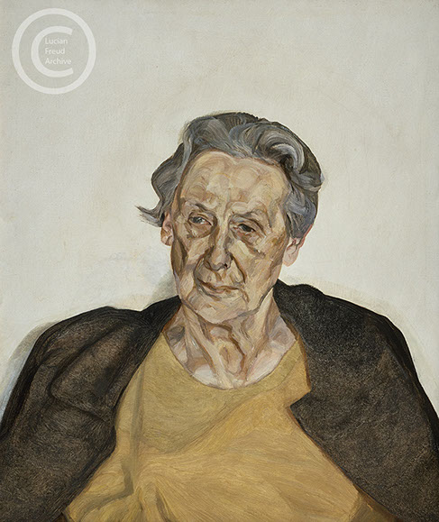 Lucian Freud "Portrait of a Woman" 1969 Oil on Canvas 68.5cmx58cm
