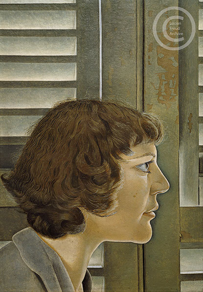 Lucian Freud "Portrait of Kitty"&nbsp; 1948-49&nbsp; Oil on Board&nbsp; 35cm x 24cm&nbsp; 