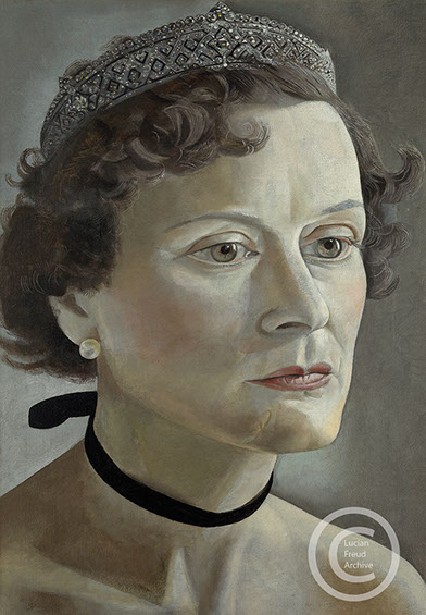 Lucian Freud "Portrait of Mrs Anne Fleming"&nbsp; 1950&nbsp; Oil on Canvas&nbsp; 35.5cm x 25.4cm