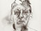 Lucian Freud 'Self Portrait' 1981 Charcoal on paper 33cmx25cm
