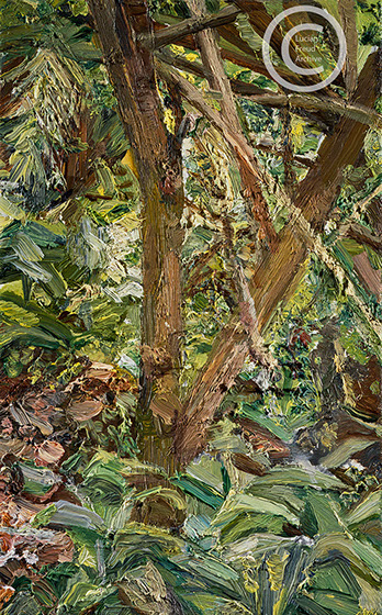 "Small Garden" 1997 Oil on Canvas 20.3cmx12.7cm