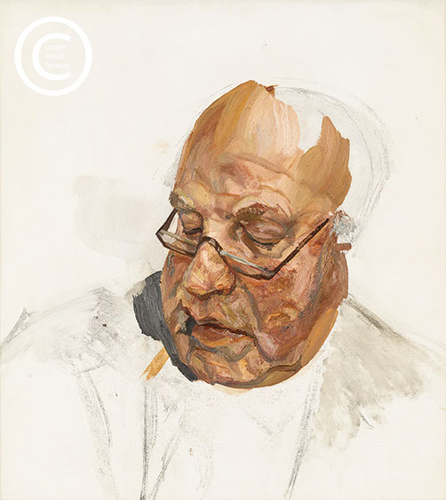 "Study for Portrait of Michael Tree" 1986 Oil on Canvas 62cm x 56cm