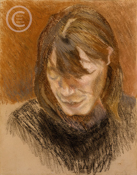 Lucian Freud 'Susanna' c1980 Pastel on paper 61cmx48cm