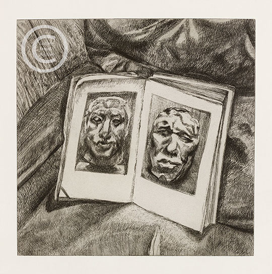Lucian Freud "The Egyptian Book" 1994 Etching (ed of 40) 29.8cmx29.8cm