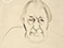 Lucian Freud 'The Painter's Father' c1965 Ink on Paper 26.6cmx24.1cm
