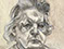 Lucian Freud 'The Painter's Mother' 1984 Charcoal and Crayon on Paper 32.4cmx24.7cm