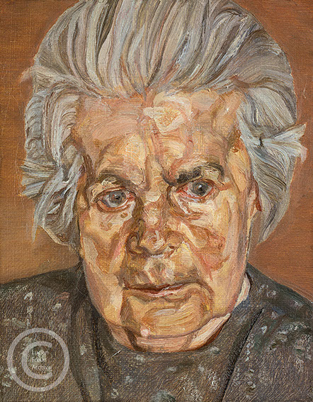 Lucian Freud "The Painter's Mother ll" 1972 Oil on Canvas 25cmx21cm