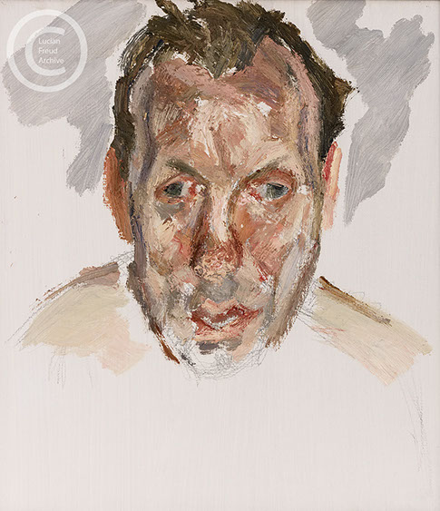 "Unfinished Portrait of David Dawson" 2008 Oil on Canvas 45.7cmx40.6cm