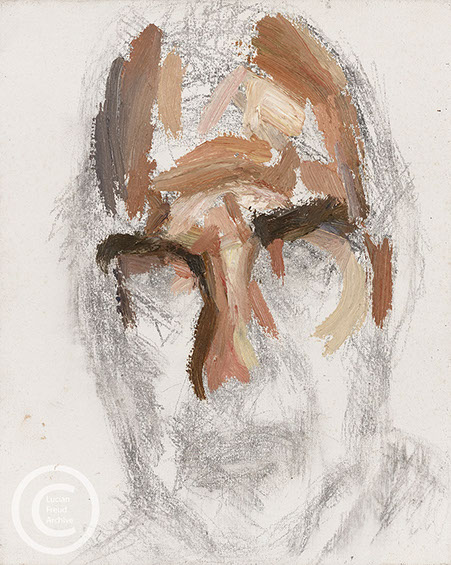 "Unfinished Portrait of Harold Pinter" 2007 Oil on Canvas 27cmx20cm