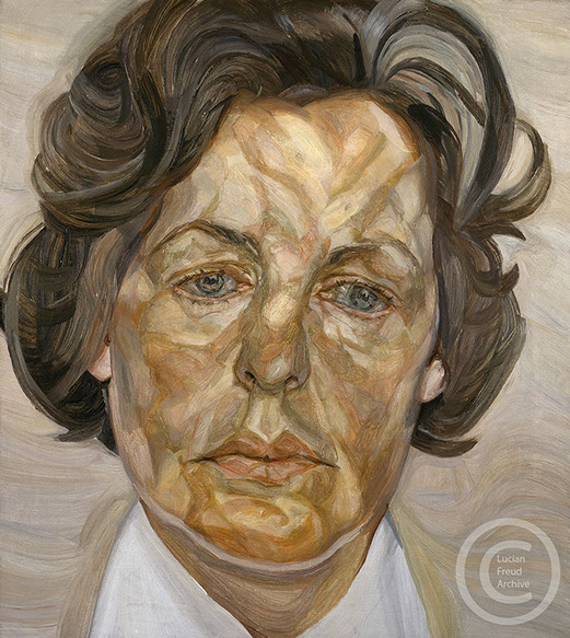 Lucian Freud "Woman in a White Shirt" 1956-57 Oil on Canvas 46cmx41cm