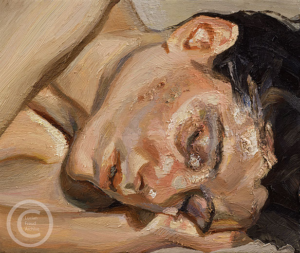 "Woman Sleeping" 2002 Oil on Canvas 25.4cmx30.5cm